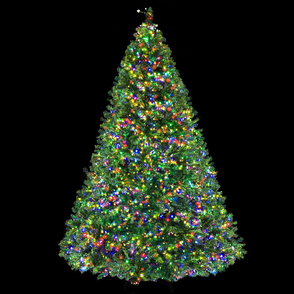 Christmas Tree Xmas Lights with 3190 LED Multi Colour - 2.4m