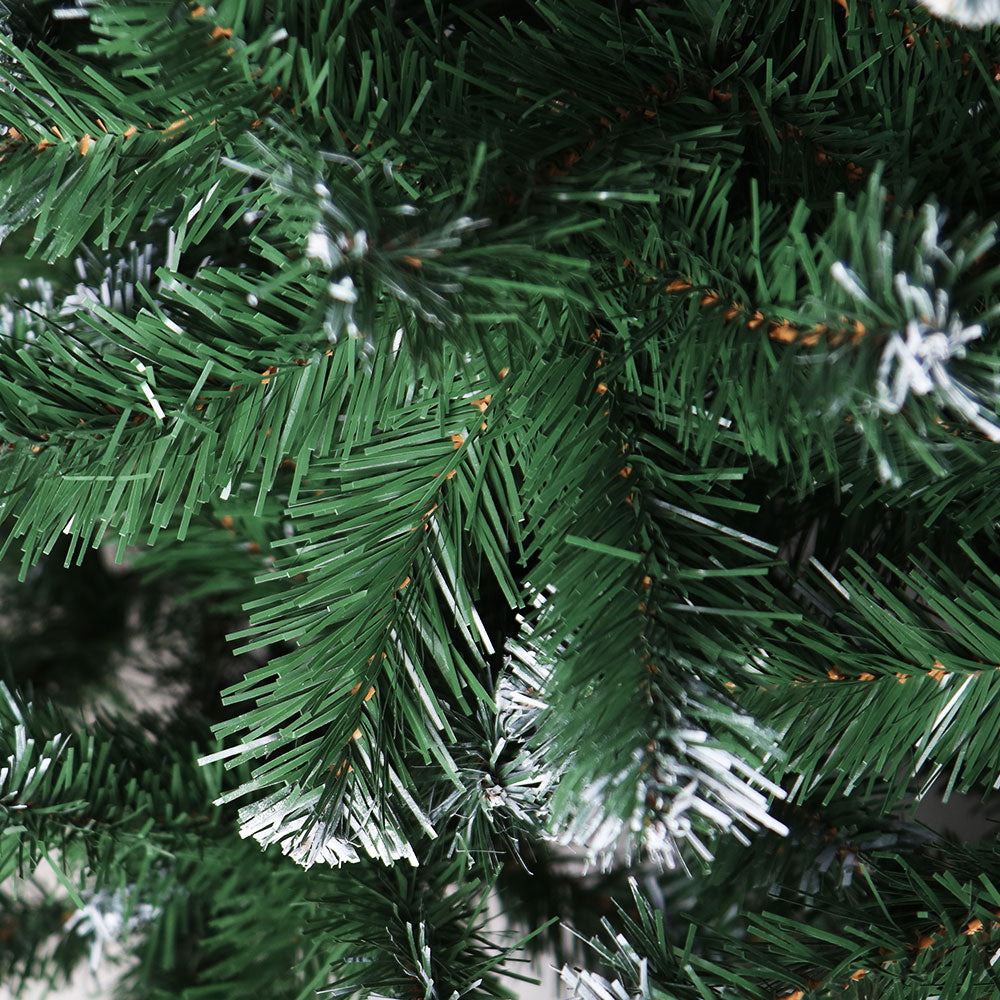 Christmas Tree Xmas Decorations Snowy 1500 Tips - 2.4m
