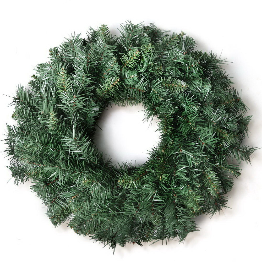 Christmas Wreath Tree Xmas Green Decor - 60cm