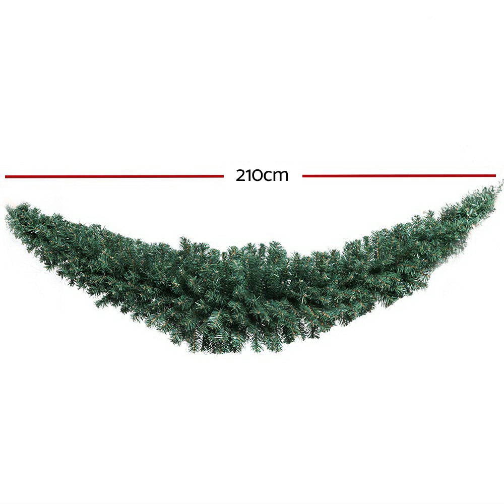 Christmas Garland Xmas Tree Decoration Green - 2.1m