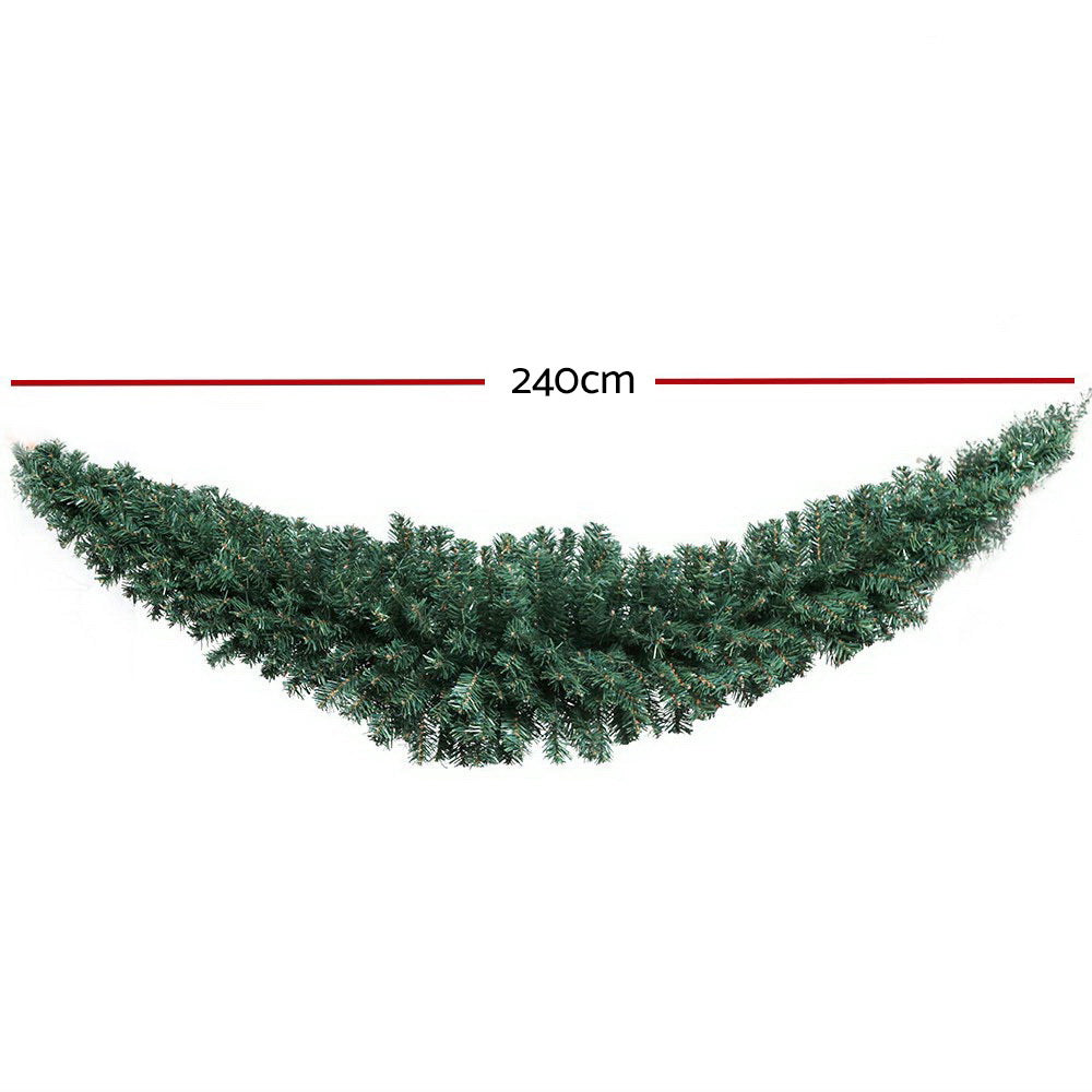 Christmas Garland Xmas Tree Decoration Green - 2.4m