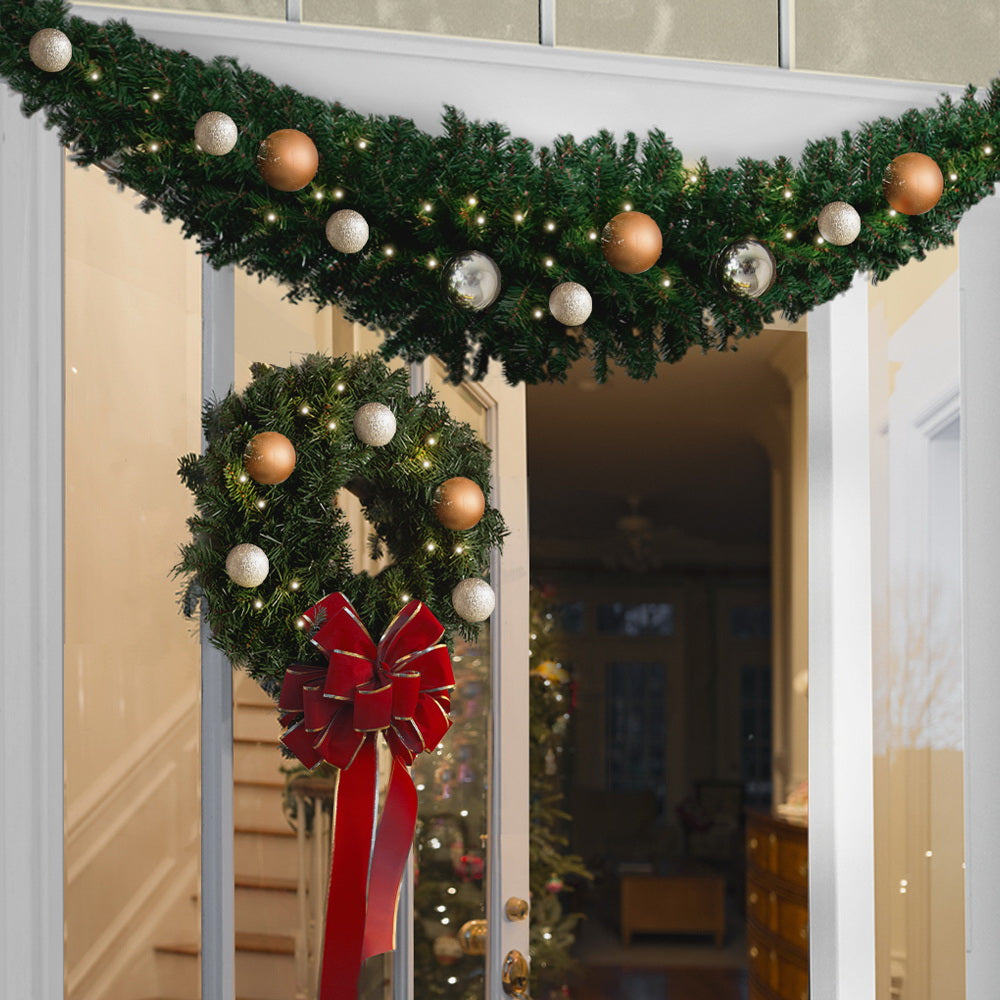 Christmas Garland Xmas Tree Decoration Green - 2.4m