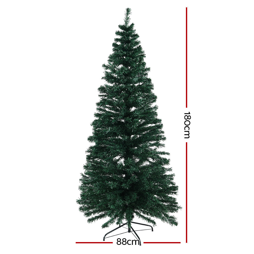 Christmas Tree LED Xmas Decor Optic Fibre Warm White - 1.8m