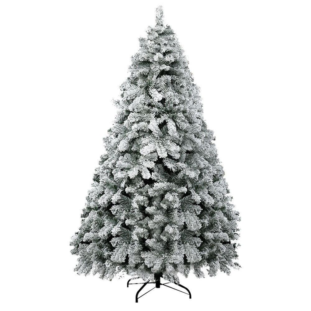 Christmas Tree Xmas Decorations Snowy 1291 Tips - 1.8m