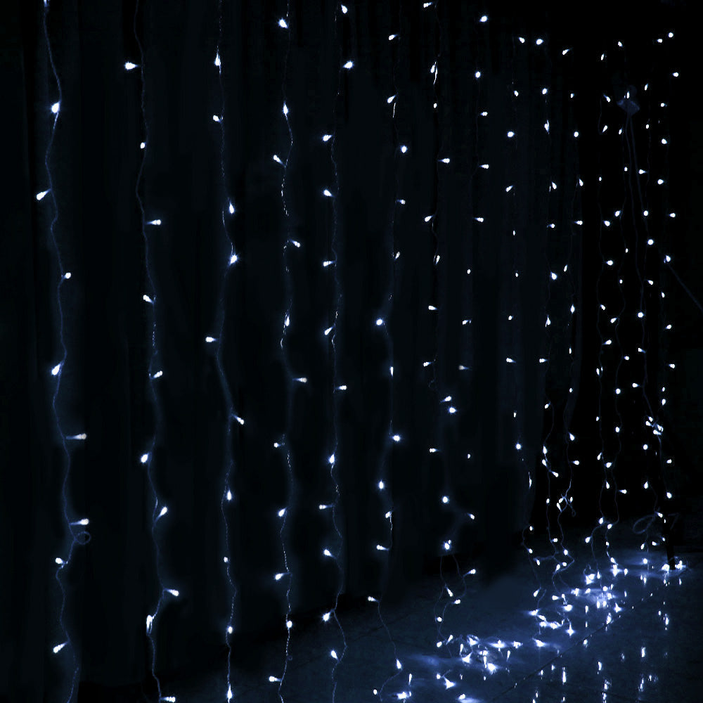 600 LED Curtain Lights - 6x3M Cold White