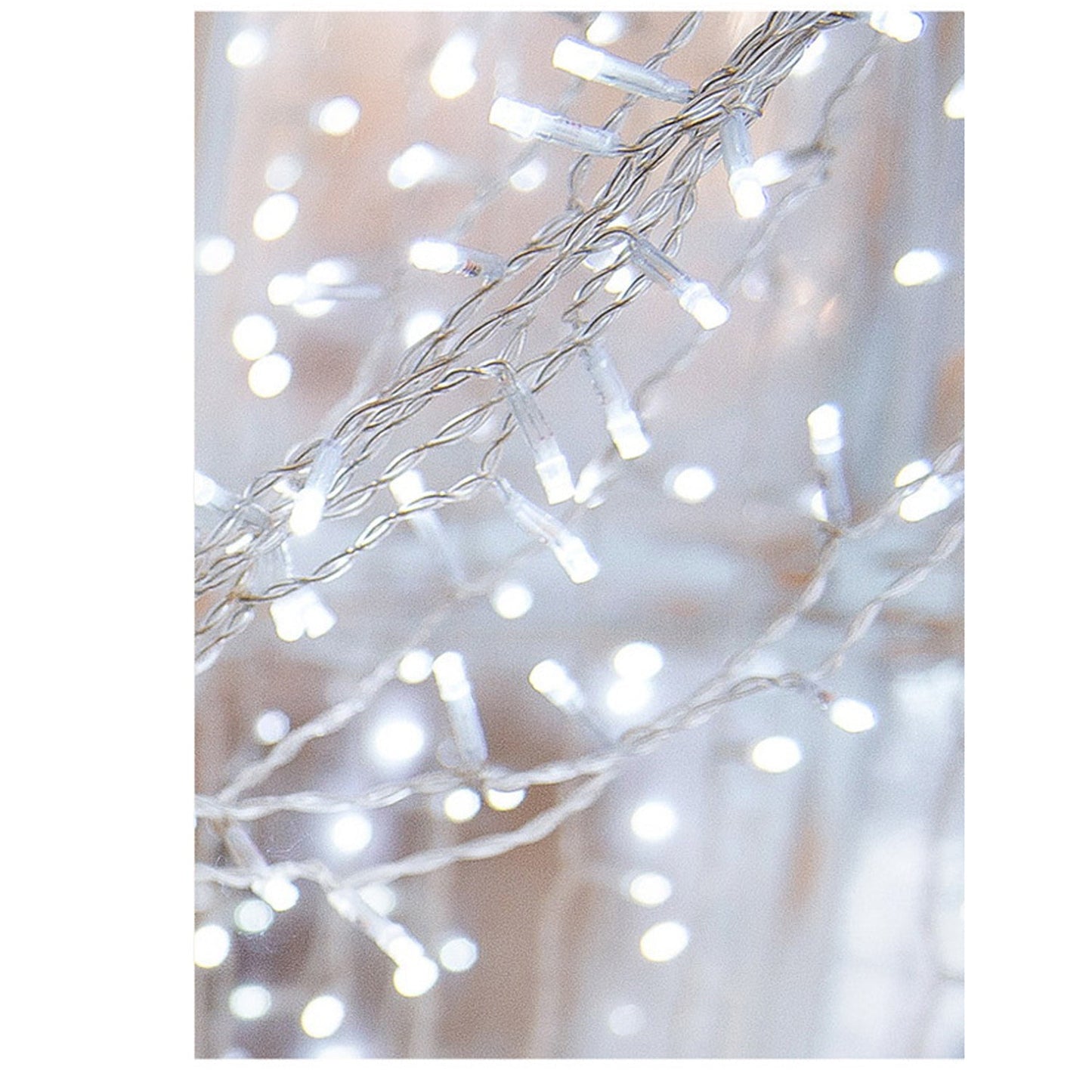 600 LED Curtain Lights - 6x3M Cold White