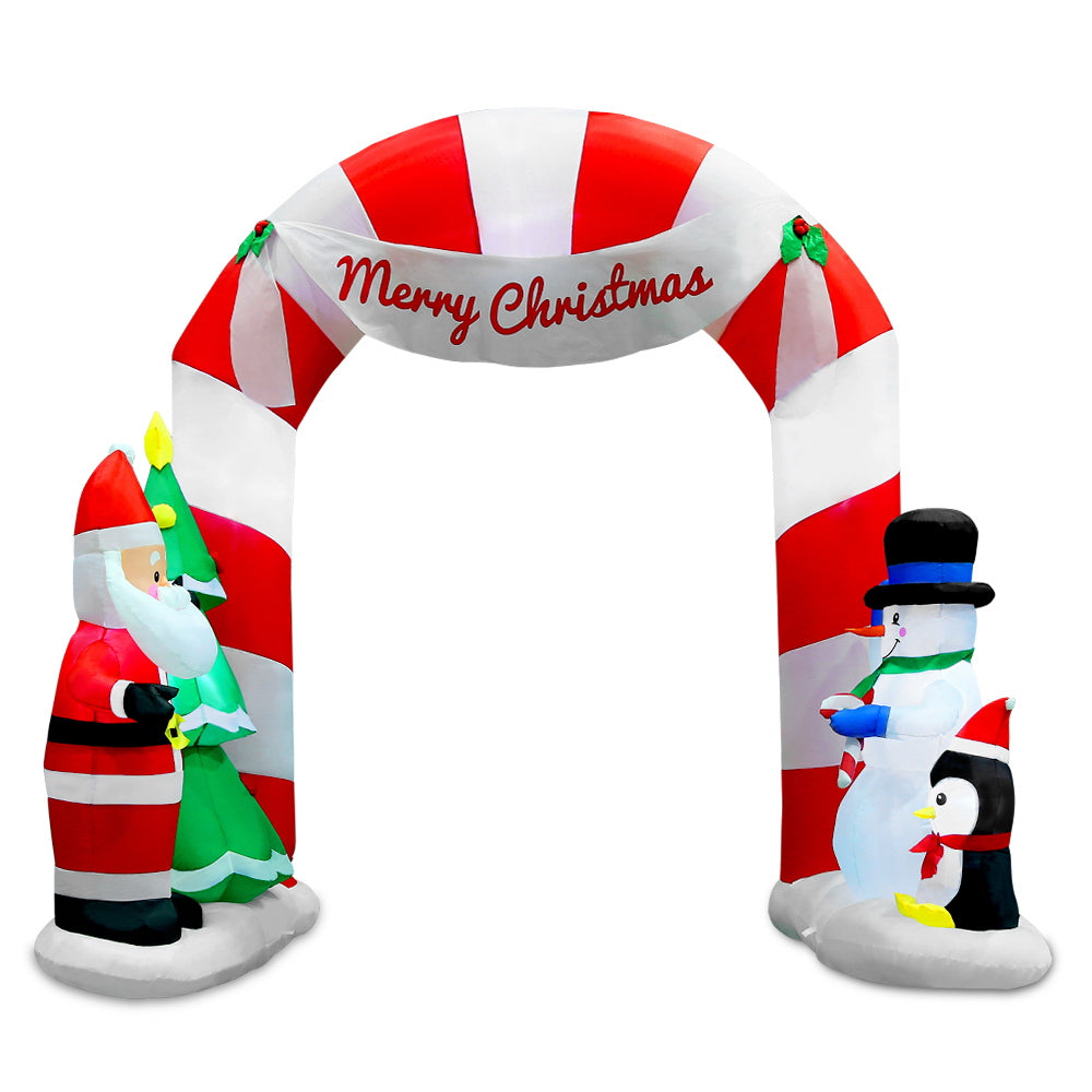 Inflatable LED Christmas Decoration Archway
