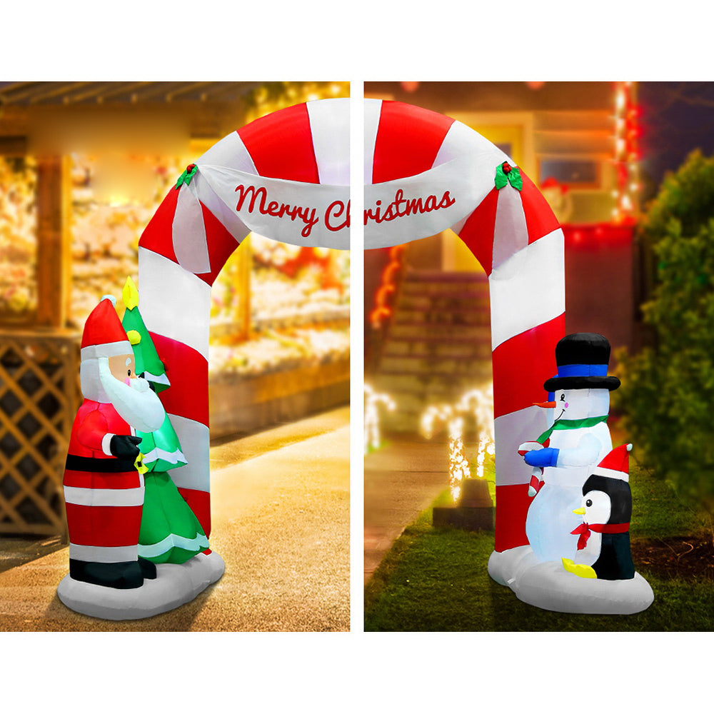 Inflatable LED Christmas Decoration Archway