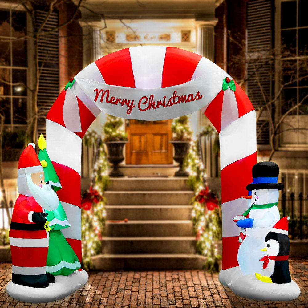 Inflatable LED Christmas Decoration Archway