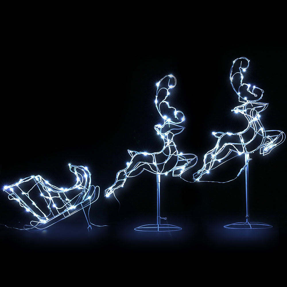 Christmas Motif LED Rope Reindeer Xmas Outdoor Lights - 5m