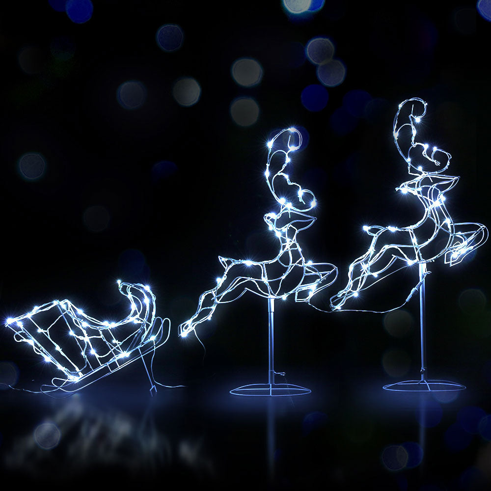 Christmas Motif LED Rope Reindeer Xmas Outdoor Lights - 5m