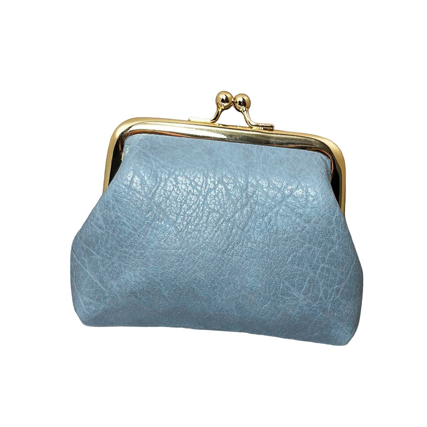 Small Leather Cosmetic Bag for Coin and Lipstick Storage