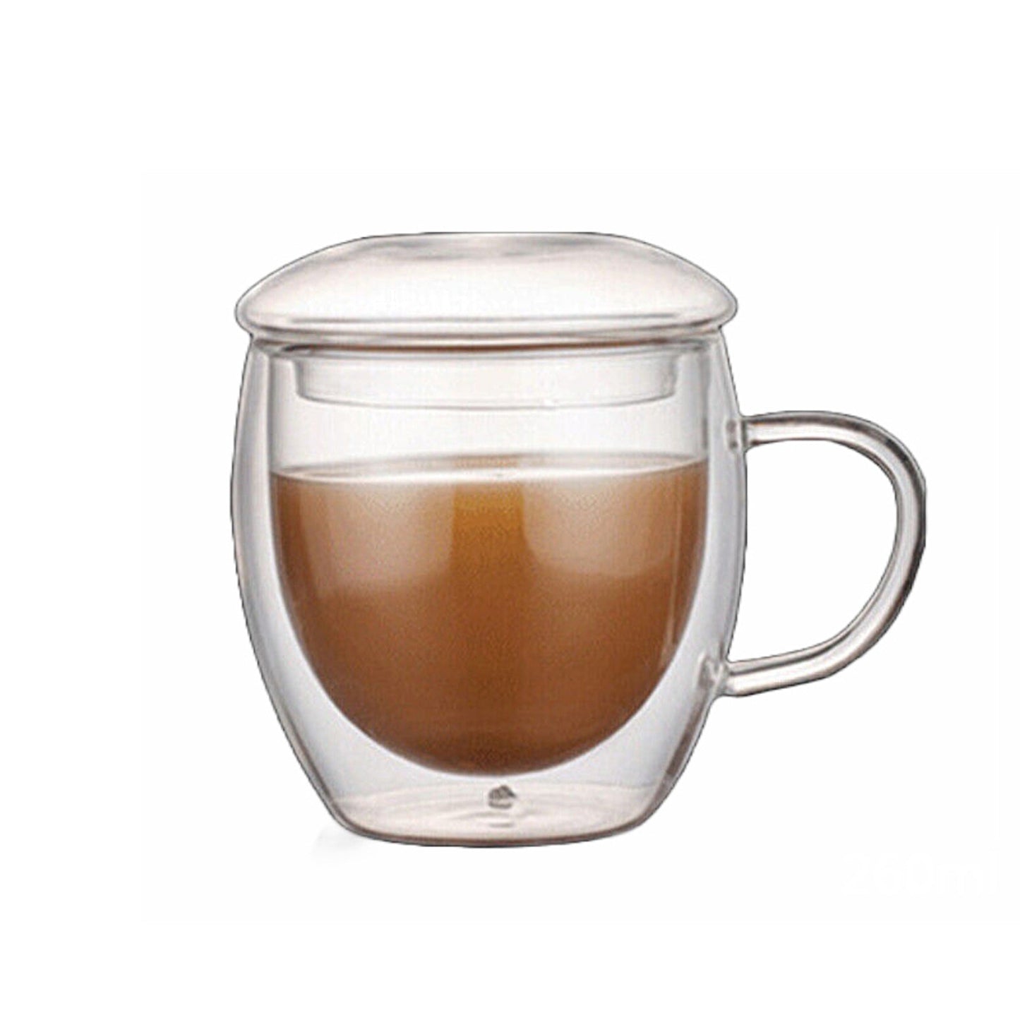 Double Layer Insulated Glass Coffee Mug for Espresso Wine and Beer