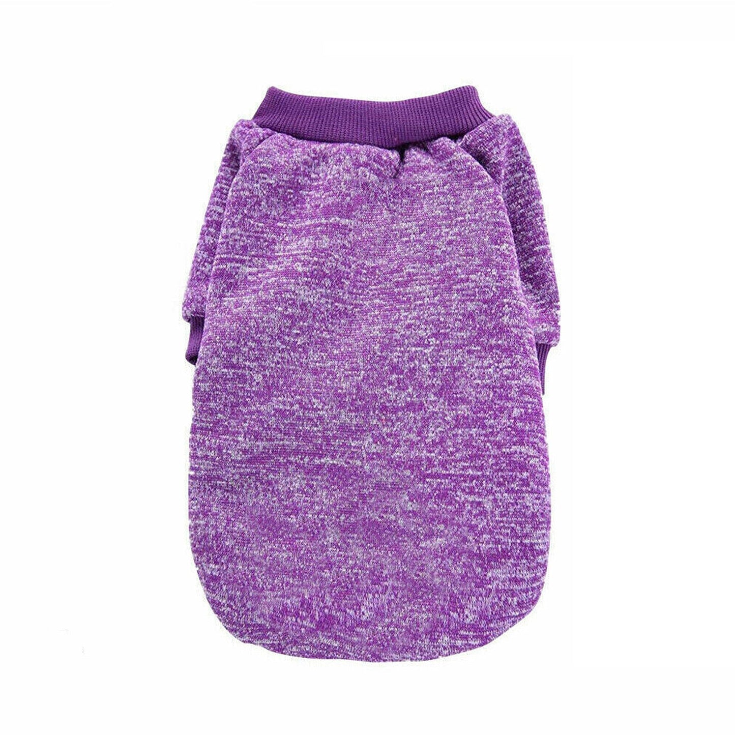 Purple Winter Pet Dog Sweater Warm Knitwear Jumper for Puppy and Cat