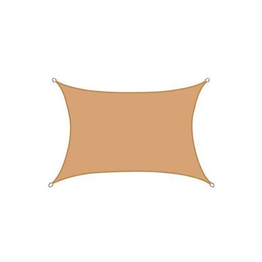 Extra Heavy Duty Sand Colored Sun Shade Sail Waterproof Outdoor Canopy Awning