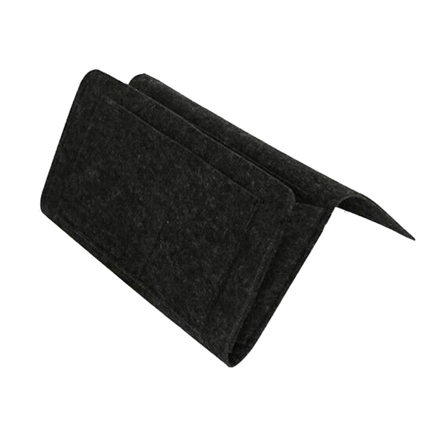 Dark Grey Bedside Armrest Storage Organizer with Pockets