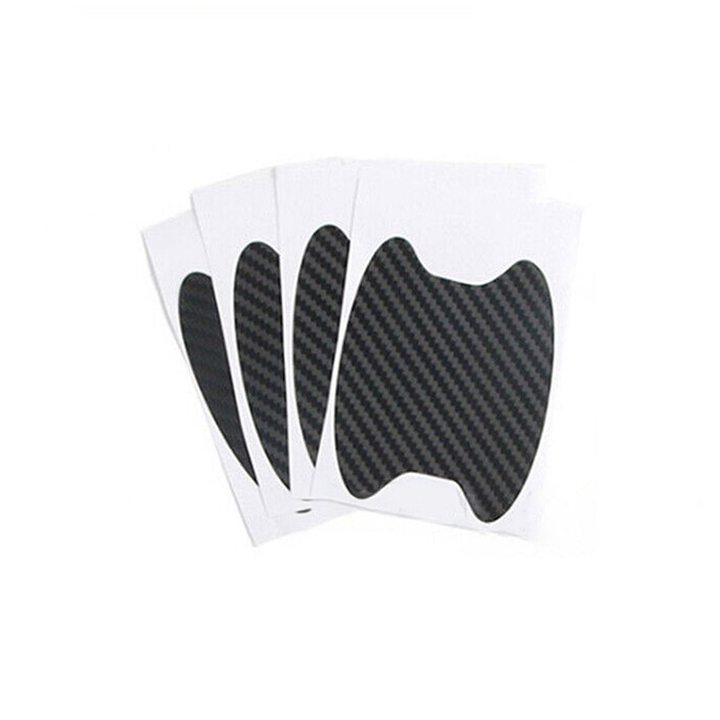 8pcs 3D Carbon Fiber Car Door Handle Scratch Protector Stickers