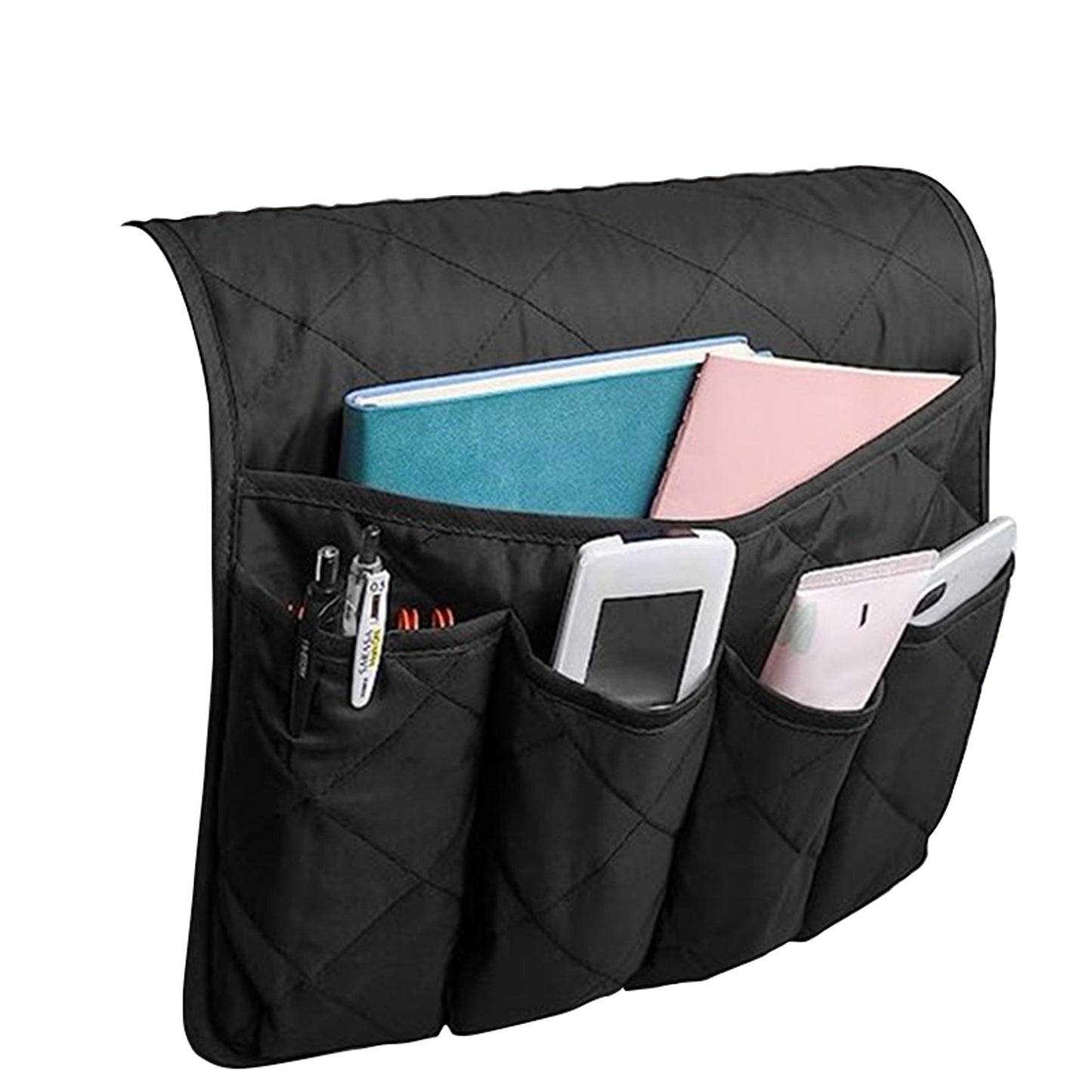 Armrest Organizer with 5 Pockets for Couch and Sofa Remote Storage