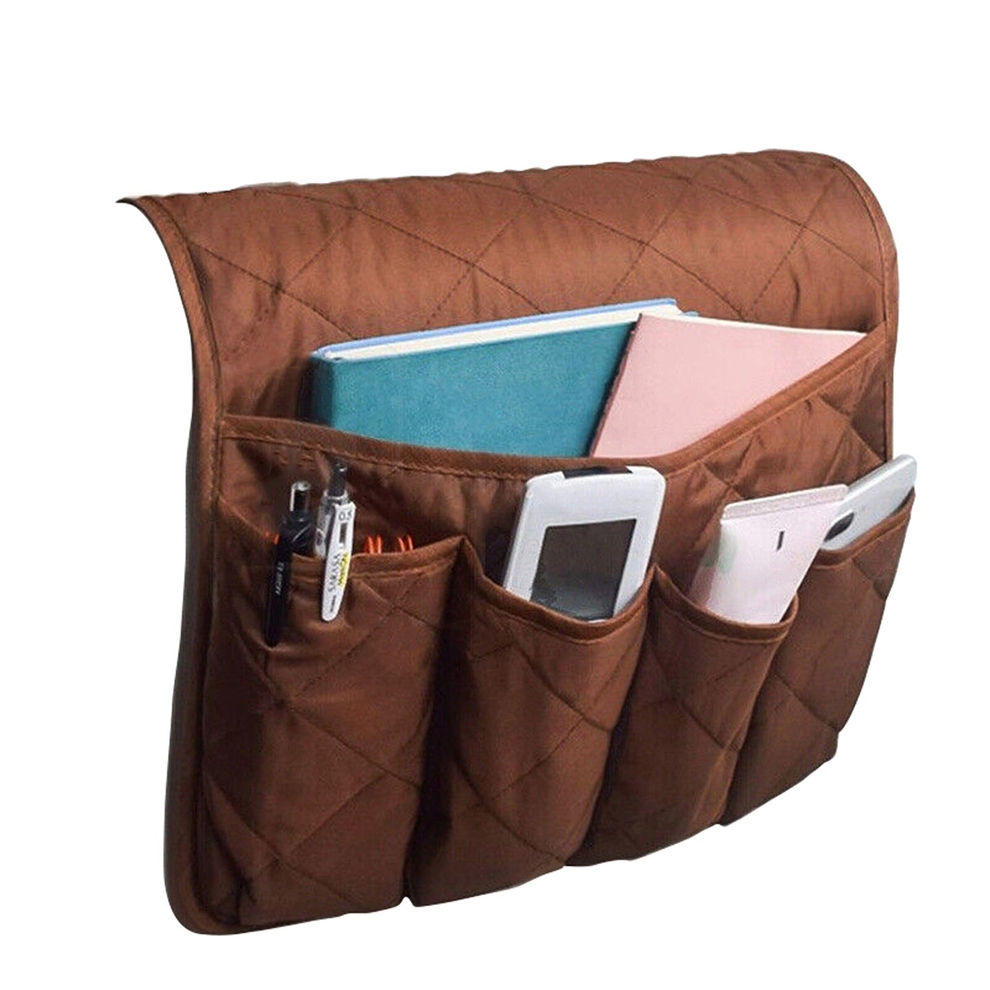 Armrest Organizer with 5 Pockets for Couch and Sofa Remote Storage