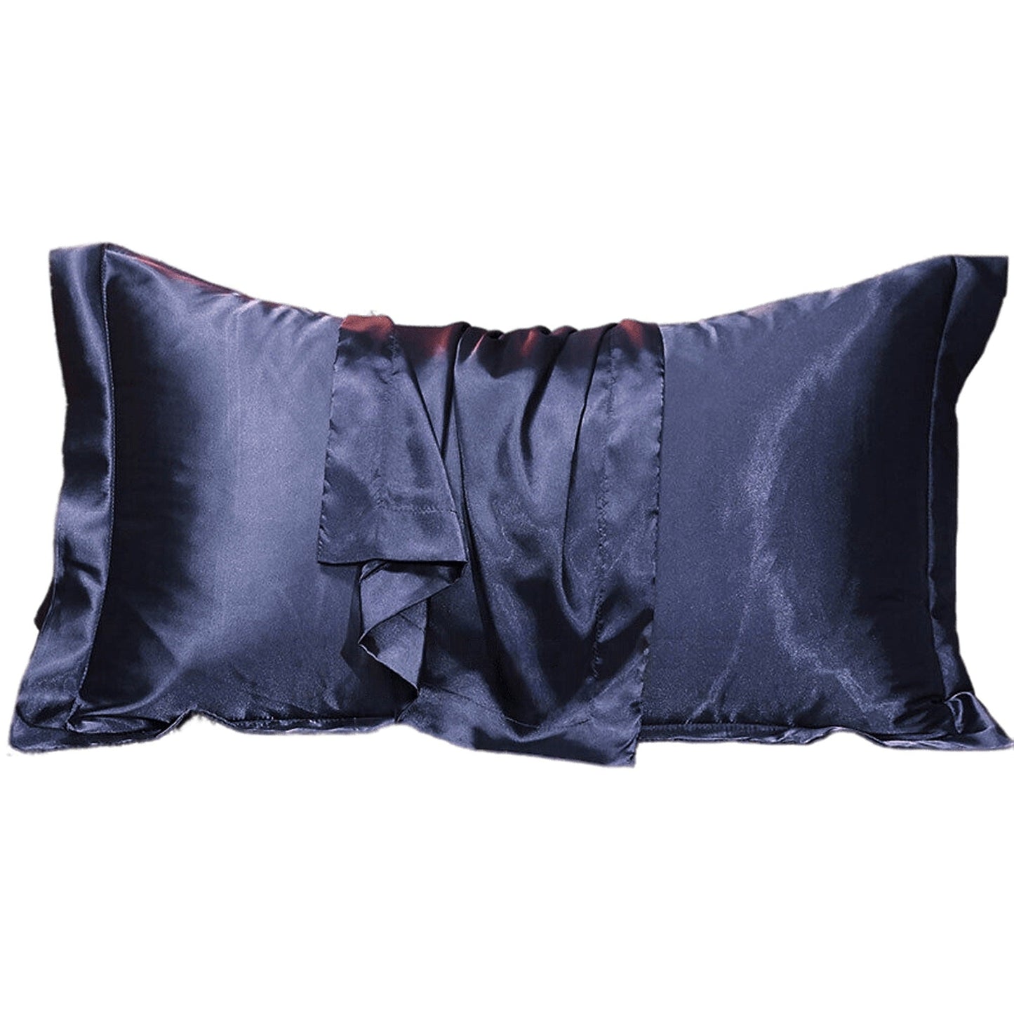 2pcs Silk Satin Bedding Pillowcases Smooth Soft Standard Cover