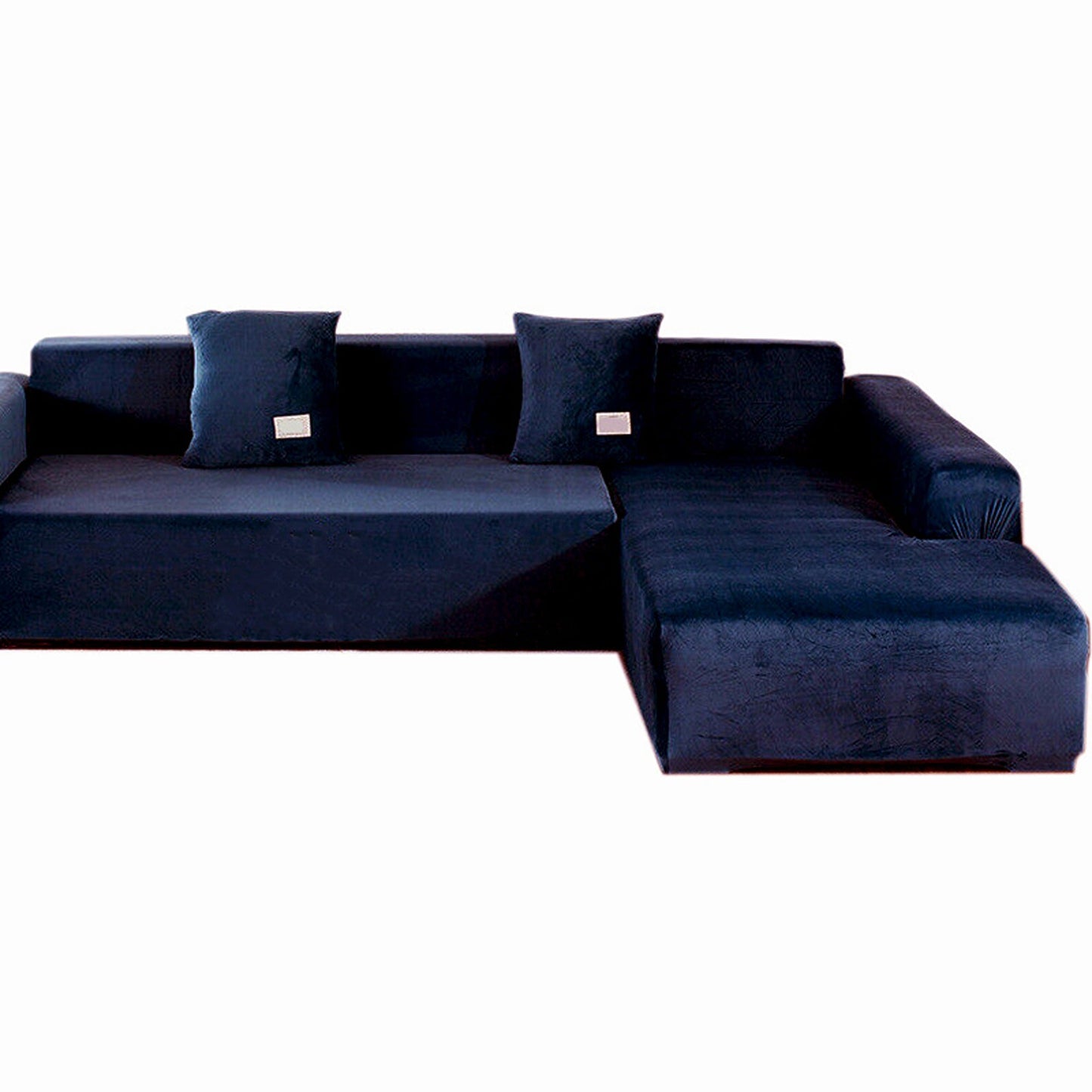 Navy Super Stretch Slipcover Velvet Sofa Covers Couch Cover