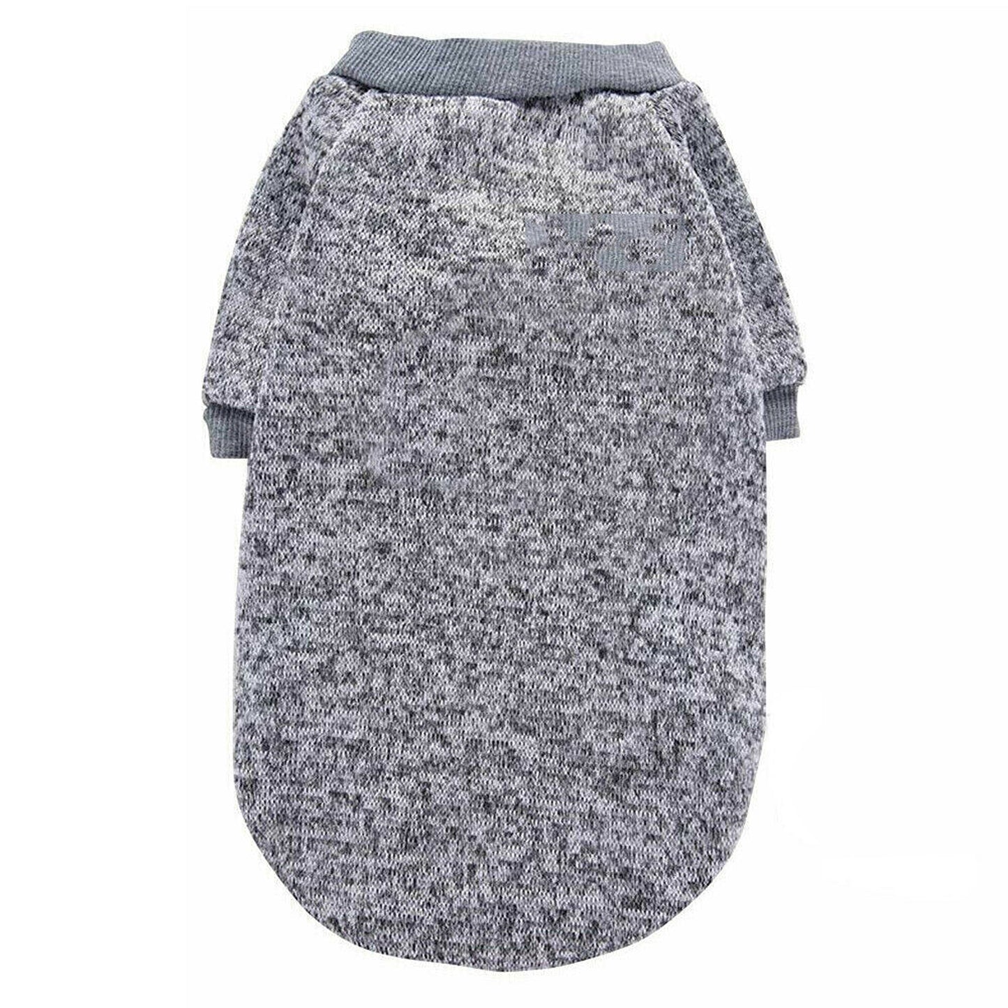 Grey Winter Pet Dog Sweater Warm Knitwear Jumper for Puppy and Cat