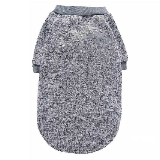 Grey Winter Pet Dog Sweater Warm Knitwear Jumper for Puppy and Cat