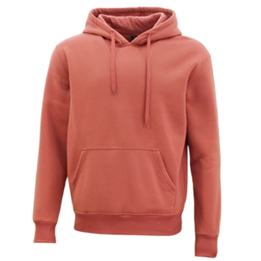 Rust Unisex Adult Basic Plain Hoodie Men Pullover Sweater