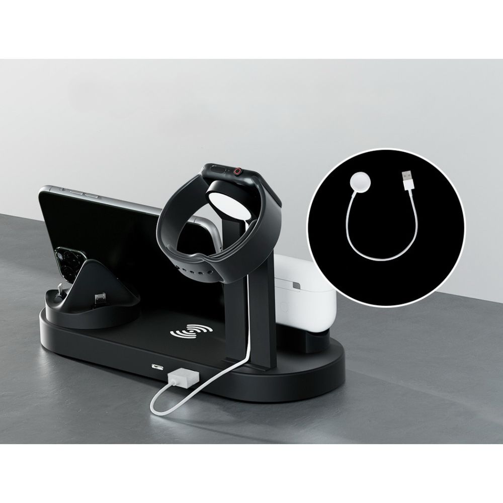 4-in-1 Wireless Charger Dock Multi-function Charging Station for Phone