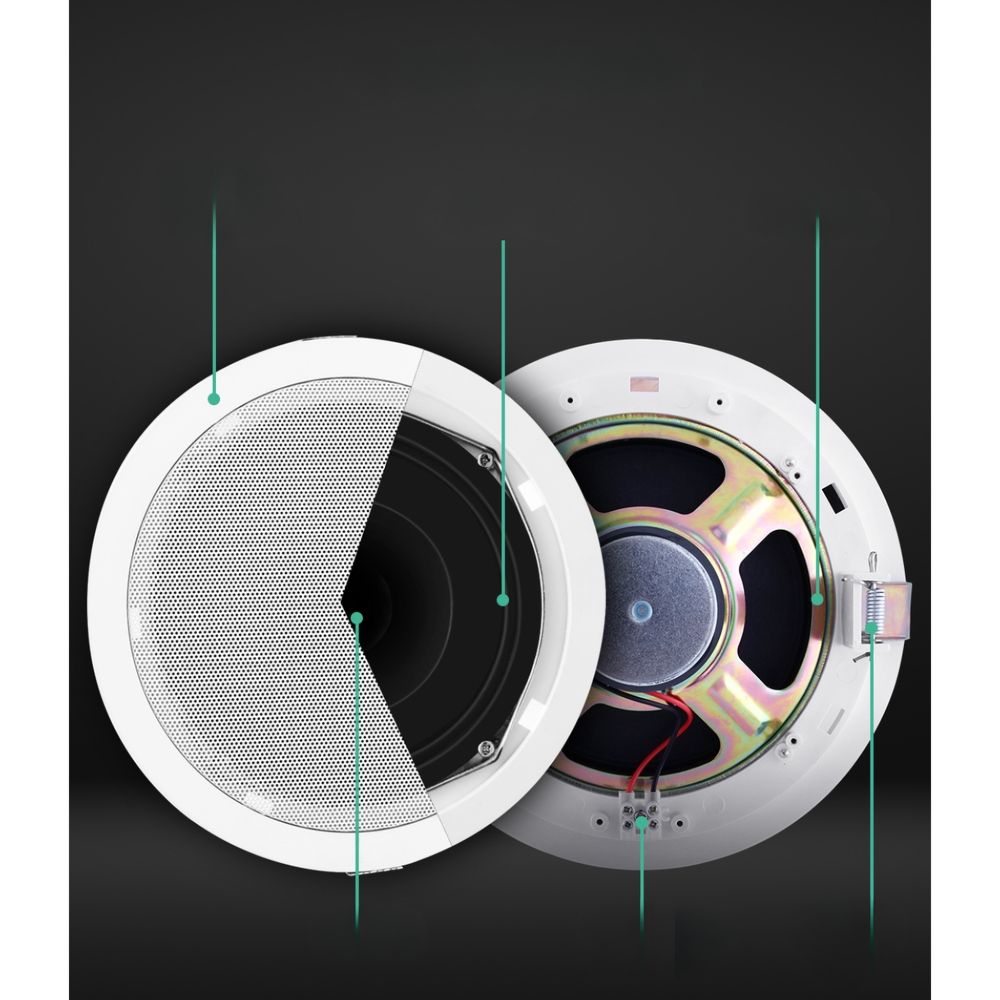 Home Audio Wall Ceiling Speakers Stereos Tweeter 6 Inch -  6pcs