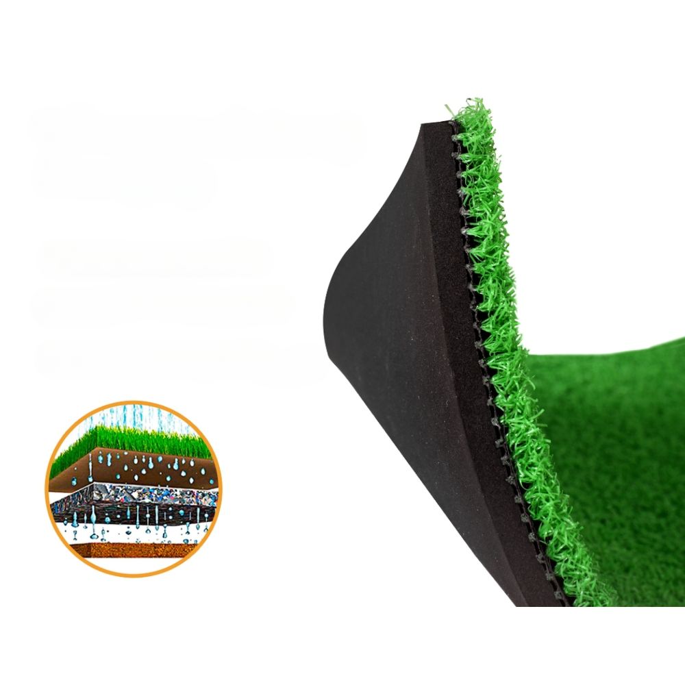 Portable Golf Hitting Mat with Rubber Holder Range Training Aid - 80x60cm