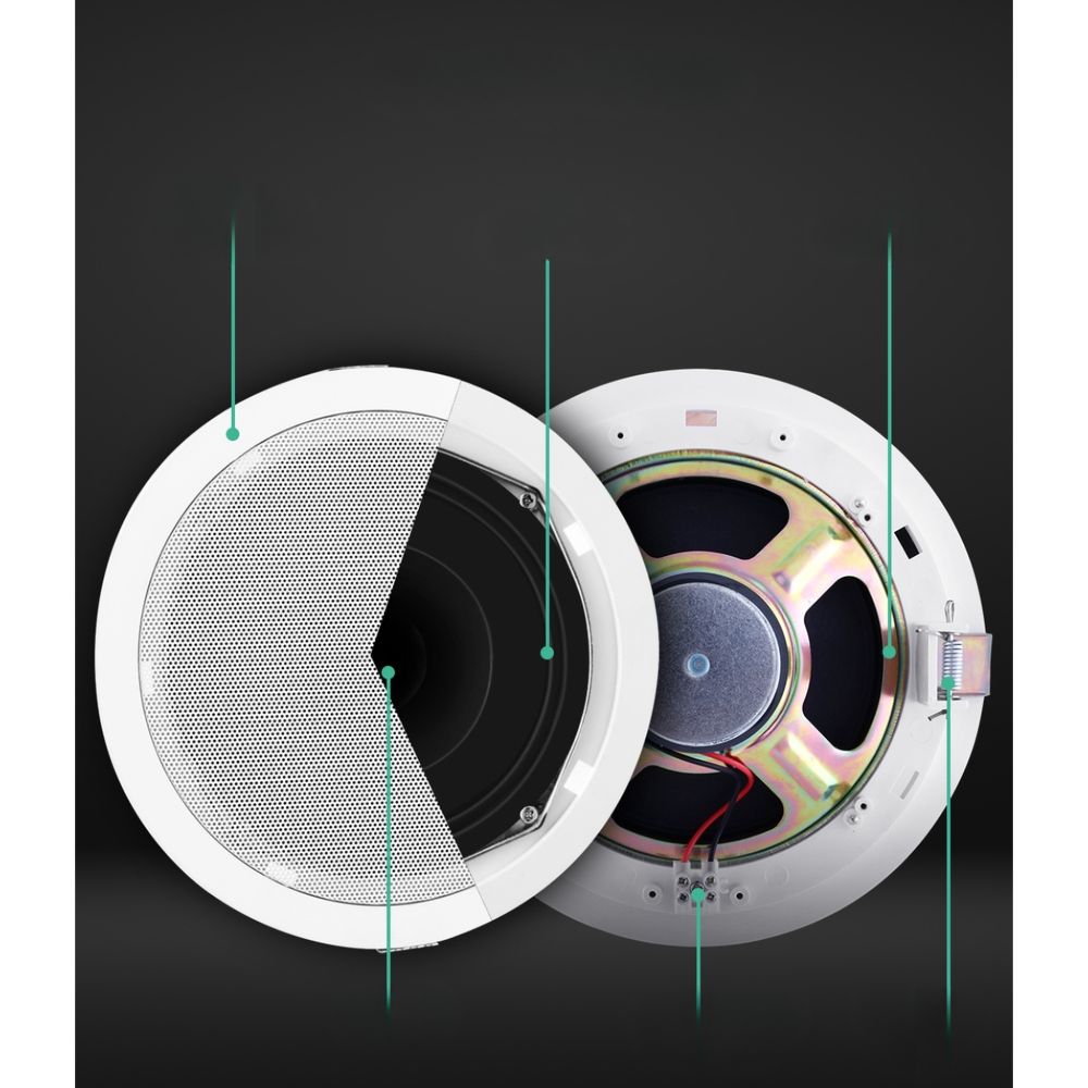 Home Audio Wall Ceiling Speakers Stereos Tweeter 6 Inch -  8pcs