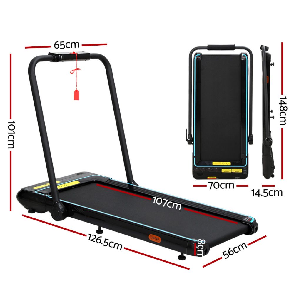 Treadmill Walking Pad Home Office Gym Fitness with Remote Control
