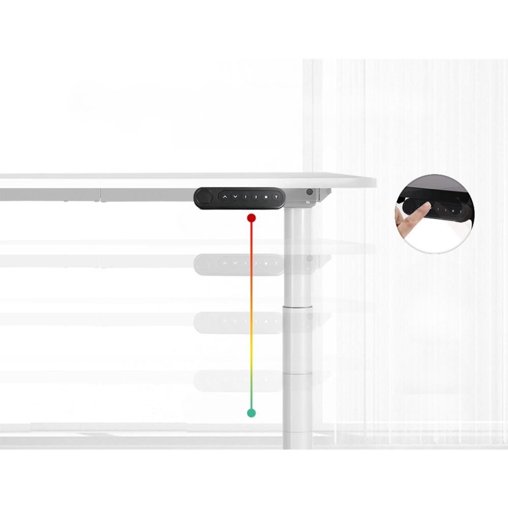 Standing Desk Height Adjustable Sit Stand Desks White 140cm