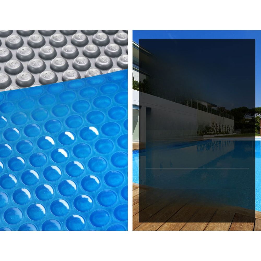 Swimming Pool Cover Roller 400 Micron Solar Blanket Outdoor 6.5M x 3M
