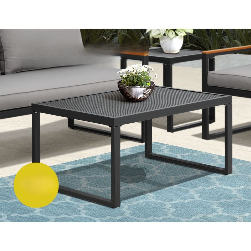 Sofa Outdoor Corner Modular Setting Steel Lounge Set - 3 Seater