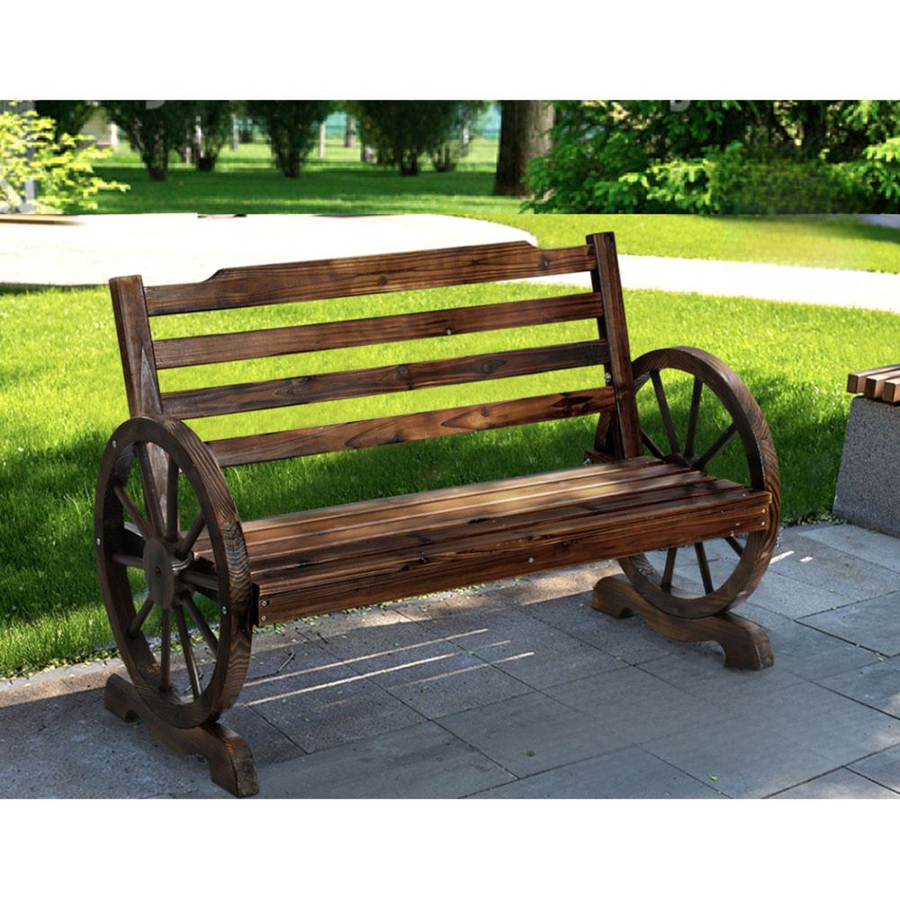 Wooden Outdoor Garden Bench Seat Furniture Patio Chair
