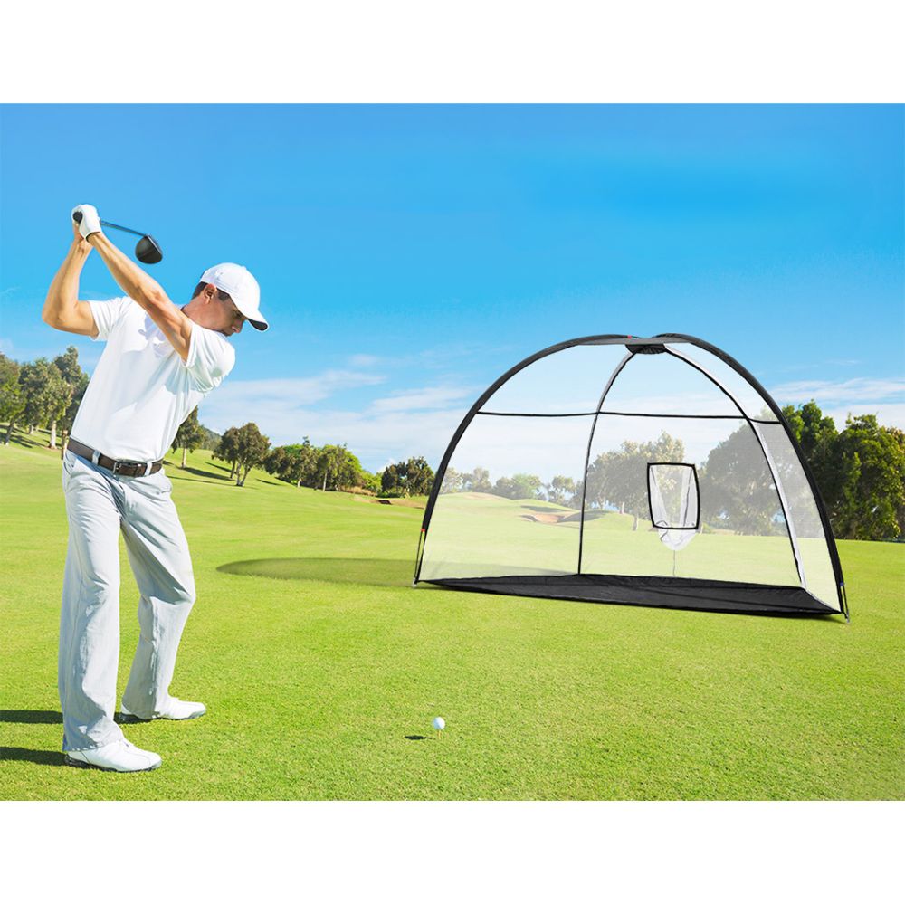 Golf Practice Net Portable Training Aid Driving Target Mat Soccer - 3.5m