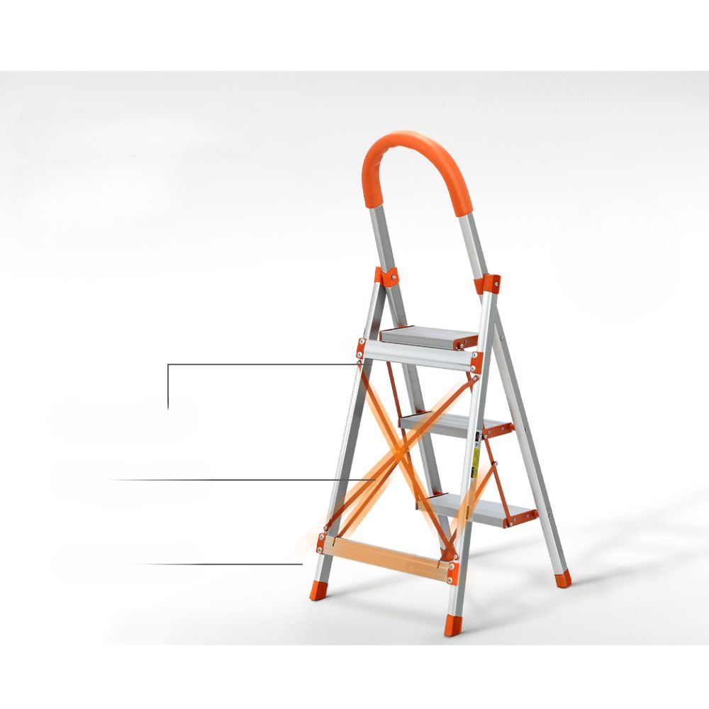 Home Multi-Purpose Ladder Folding Aluminium Non Slip Platform - 3 Steps