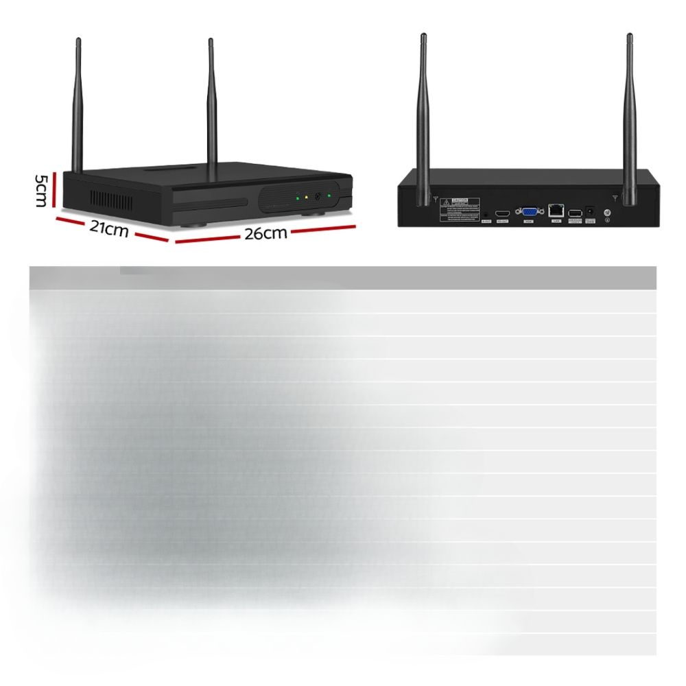 3MP Wireless CCTV WiFi Security Camera System IP Cameras 8CH NVR 2TB