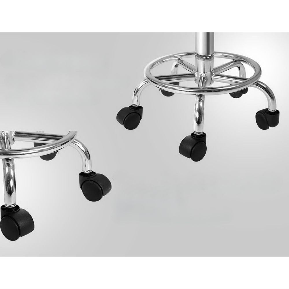 2X Saddle Salon Stool Swivel Backrest Chair Barber Chair