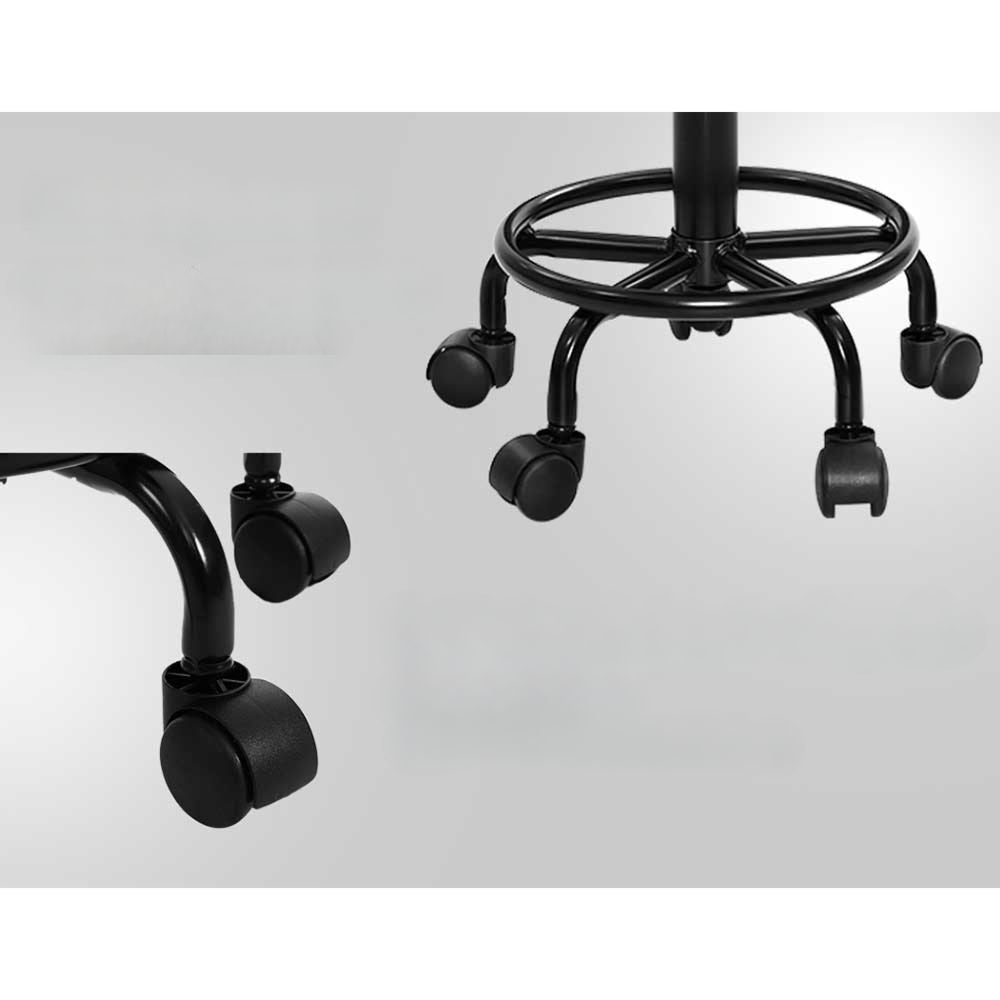 2X Salon Stool Swivel Round Barber Hair Bar Stools Black