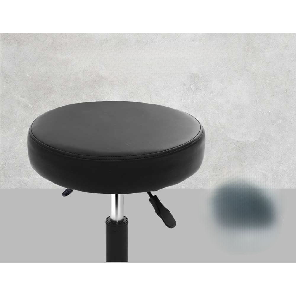 2X Salon Stool Swivel Round Barber Hair Bar Stools Black
