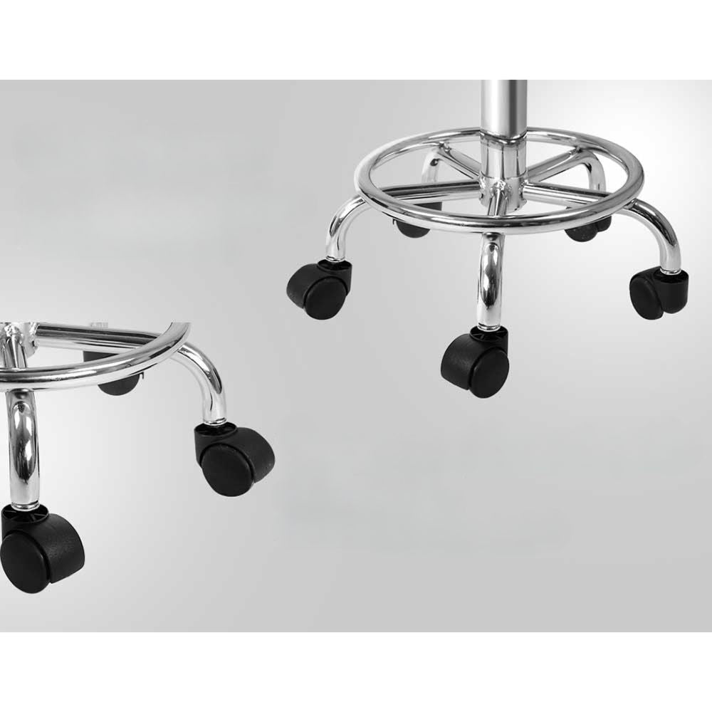 2X Salon Stool Round Swivel Barber Hair Bar Stools Black
