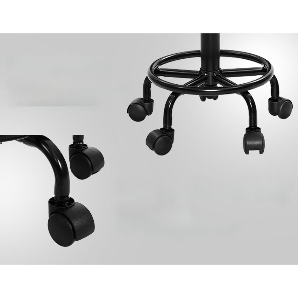 2X Saddle Salon Stool Swivel Barber Chairs Bar Stools PU