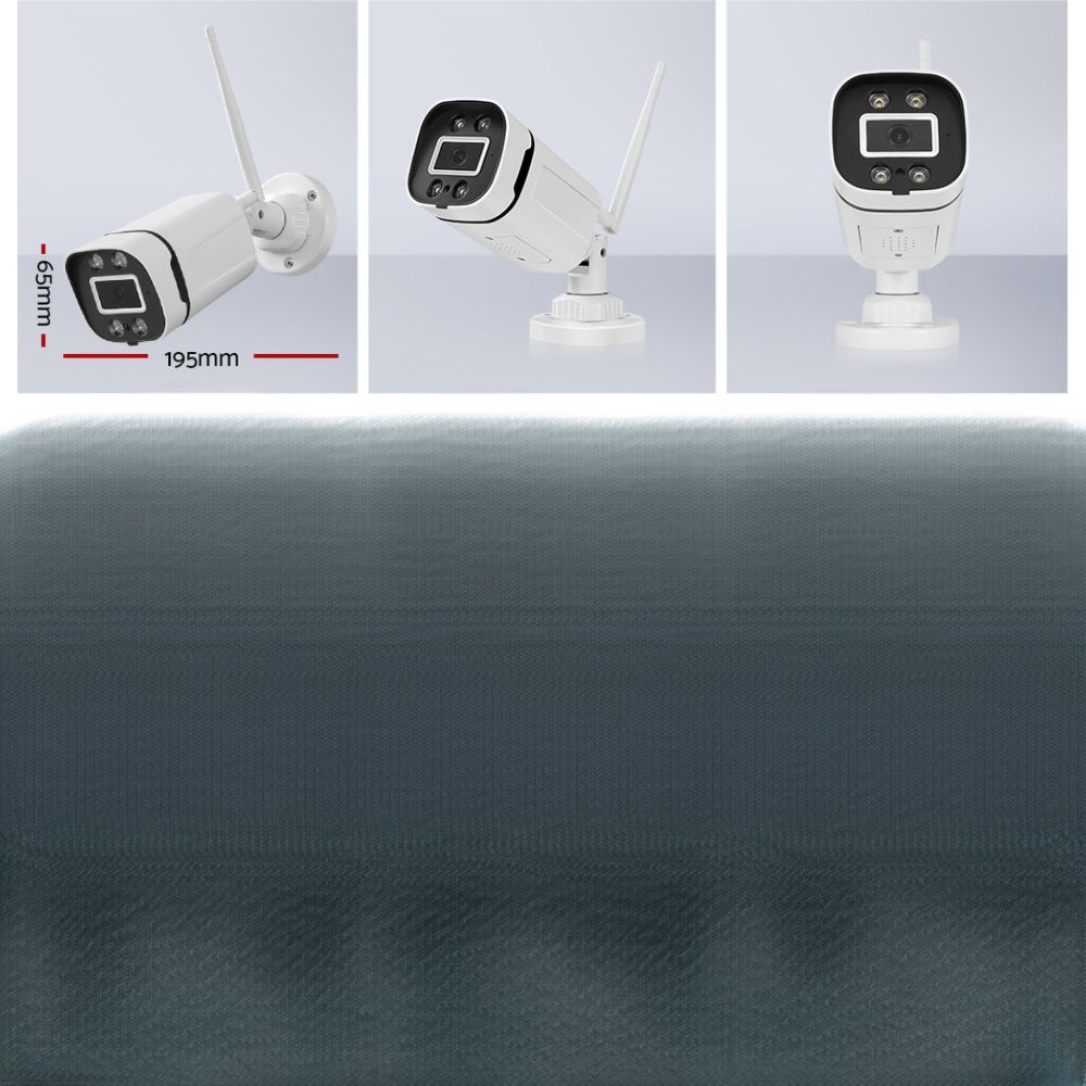 3MP Wireless CCTV Security Camera System WiFi Home Outdoor 8CH NVR 1TB