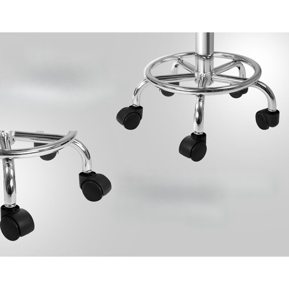 2X Saddle Salon Stool Swivel Barber Hair Dress Chair Black