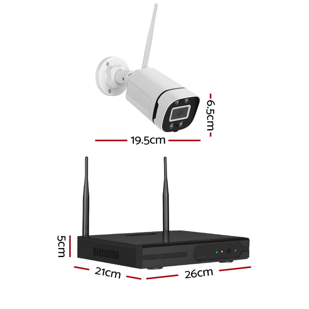 3MP Wireless CCTV Security Camera System WiFi Home Outdoor 8CH NVR 1TB