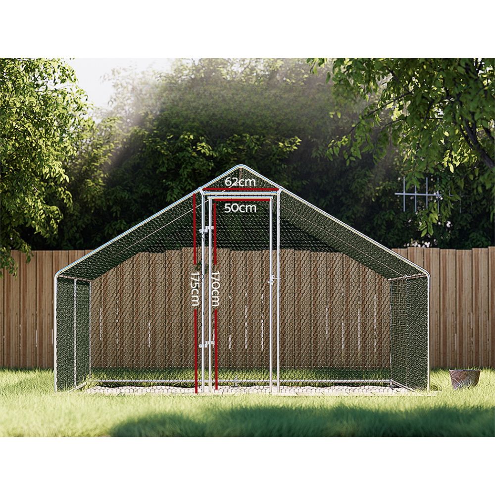 Chicken Cage Hutch Large Walk In Enclosure Cover - 3mx4mx2m