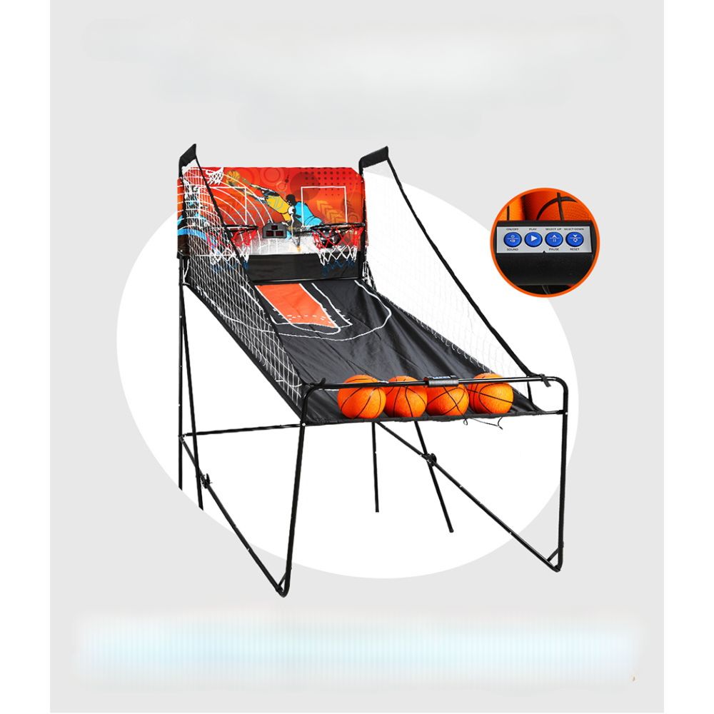 Arcade Basketball Game Double shooting Electronic Scoring Folding Outdoor Kids